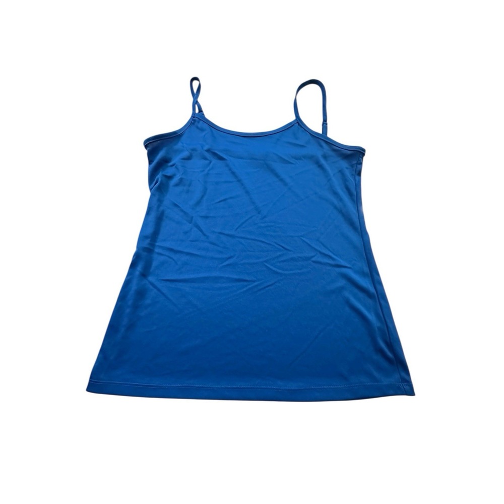 Fever Womens Tank Top Shirt Size Small Blue Sleeveless Spaghetti Straps EUC
